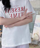 森馬短袖t恤女中長款純棉休閑風(fēng)夏季寬松字母套頭衫101324100004 曬單實拍圖