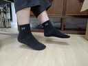 FitonTon10雙襪子男秋冬季長(cháng)筒襪純色運動(dòng)棉襪中筒襪透氣籃球襪男襪 曬單實(shí)拍圖