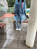 小魔一次性雨衣雨披成人便攜雨衣戶(hù)外騎行登山徒步加厚雨衣10個(gè)裝 曬單實(shí)拍圖