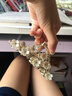 頂妃（DING FEI）鯊魚夾中國風玫瑰花流蘇抓夾2023新款感頭飾氣質發(fā)夾金屬發(fā)卡 一樹梅花流蘇(白色)  A27-310 曬單實拍圖