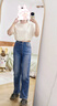Levi's商場同款冰酷系列25夏新款女士RIBCAGE高腰直筒白色牛仔褲 藍色 27 (27) 曬單實拍圖