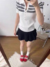 槿奢真皮德訓鞋女內增高2025秋季新款厚底網(wǎng)面透氣運動休閑阿甘老爹鞋 紅色 36 （腳長229-231） 曬單實拍圖