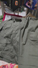 浩贏 純棉夏季薄款工作服男電焊工作服套裝工裝防燙耐臟磨勞保印繡字 綠色純棉五兜長袖套裝 上衣+褲子 175【XL】110-130斤 曬單實拍圖
