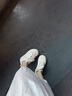 卓詩(shī)尼厚底小白鞋女2026夏春季新款白色大頭面包鞋增高丑萌休閑板鞋 米白色 增高又柔軟 37 加購收藏 優(yōu)先發(fā)貨 曬單實(shí)拍圖
