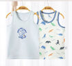 貝瑞加（Babyprints）男童背心2件裝夏季薄款兒童背心中大童護(hù)肚坎肩無(wú)袖上衣 恐龍130 曬單實(shí)拍圖