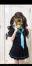 法舒琳短袖日系校供女夏jk中間百褶裙JK基礎制服學院水手服套裝女 短袖上衣+百褶裙【送領巾環(huán)扣】 S 建議85-95斤 曬單實拍圖