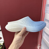 卡賓涼鞋男夏季潮牌新款3D打印透氣洞洞拖鞋厚底增高涼拖鞋戶外沙灘鞋 靛藍(lán) 41 曬單實(shí)拍圖