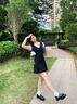 CAMILA KSENIA小皮鞋女2025新款夏季一腳蹬英倫風(fēng)平底百搭休閑樂福鞋子厚底 黑色 38 曬單實拍圖