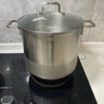 Momscook 304不銹鋼湯鍋 深湯鍋高湯鍋煮鍋湯鍋家用商用鍋 電磁爐燃?xì)馔ㄓ?【可視鍋蓋款】- 26cm 曬單實(shí)拍圖