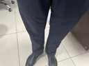 雅戈爾【涼感防曬】褲子男春夏季薄款休閑褲彈力直筒冰絲褲商務休閑 藏青 35 175/86A 曬單實拍圖