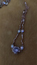 XUPING旭平首飾仿水晶【晶藤花絡(luò)】ins簡(jiǎn)約手鏈女生日常送生日禮物gdx 紫羅蘭色 約17+3cm 曬單實(shí)拍圖