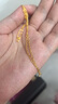 周六福（ZLF）七夕禮物  足金999項(xiàng)鏈經(jīng)典款式黃金雙絞絲鏈女鏈 計(jì)價(jià)暫下架 40+5cm尾鏈 - 3.49g 曬單實(shí)拍圖