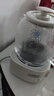 美的（Midea）花漾0膠水全玻璃全自動(dòng)養(yǎng)生壺 辦公室多功能煮茶壺 燒水壺恒溫電熱水壺煮茶器花茶壺1L YS10B101 曬單實(shí)拍圖