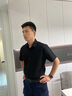 【兩件套】花花公子純色短袖襯衫套裝男夏季新款薄款九分西褲男長褲修身韓版襯衣休閑褲男裝一套搭配 CY002黑+8096九分黑 L 曬單實拍圖