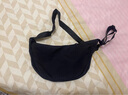 【輕便斜挎包】尼龍斜挎包包女包餃子包腋下包百搭單肩帆布包 黑色熱銷款 曬單實拍圖