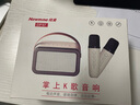 紐曼（Newmine）DP97藍(lán)牙音箱麥克風(fēng)炫彩燈效迷你家庭ktv音響套裝唱歌音樂播放器擴(kuò)音器便攜無線話筒K歌低音炮 DP97-米色【雙麥版】炫彩燈效 曬單實(shí)拍圖