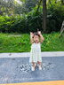 歡喜小熊女童薄款吊帶連衣裙夏裝寶寶裙子純棉童裝兒童夏季衣服 曬單實(shí)拍圖