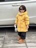 G.DUCKKIDS小黃鴨童裝兒童羽絨服男童中長款加厚男孩外套冬季寶寶小惡魔衣服 黃色 90 建議1~2歲【 80-90cm】 曬單實拍圖