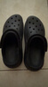 卡駱馳（crocs）男女泡芙洞洞鞋戶外休閑時尚厚底一腳蹬沙灘鞋 207521-001 34-35 曬單實拍圖