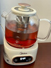 美的（Midea）花漾0膠水全玻璃全自動(dòng)養生壺 多功能煮茶壺 母嬰燒水壺恒溫電熱水壺煮茶器花茶壺1.2L YS12B102 曬單實(shí)拍圖
