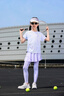 moonkids女童速干運動(dòng)套裝兒童2025秋裝新款長(cháng)袖瑜伽服大童跑步訓練網(wǎng)球服 【18971紫色短袖+2220紫色裙褲】 120 cm 曬單實(shí)拍圖