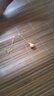 新款花絲鏤空銅鍍真空金福袋吊墜項鏈復古鏤空錢袋吊墜項鏈首飾 金色 曬單實拍圖