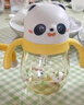 貝親（Pigeon）熊貓小月齡防嗆防漏喝水喝奶學(xué)飲杯奶瓶 300mL 7月+ 曬單實(shí)拍圖