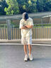 主意范（ZHUYIFAN）胖子超大碼休閑襯衫男士短袖夏季寬松大碼冰絲學(xué)生外套襯衣套裝 黑色 XL (175) 125-145斤 曬單實拍圖