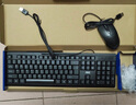 AOC KM160鍵盤鼠標套裝 有線鍵鼠套裝 全尺寸商務辦公 防潑濺 筆記本電腦鍵盤 黑色 曬單實拍圖