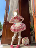 馨瑞緣（XINRUIYUAN）洛麗塔全套粉色花苞 lolita OP可愛(ài)日常輕lo公主連衣裙 L 曬單實(shí)拍圖