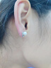曼阿麗淡水珍珠耳釘S925銀饅頭珍珠耳飾女2026新款輕奢小眾高級感禮物 【V型】淡水珍珠耳釘 曬單實(shí)拍圖