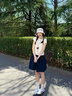 魯雅爾藏青色半身裙女夏季薄2025新款高腰顯瘦a字短裙小個(gè)子工裝五分裙 藏青色 L 曬單實(shí)拍圖
