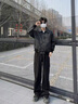 OEMG美式高街皮衣外套男士春秋夏季潮牌痞帥翻領(lǐng)寬松cleanfit夾克上衣 黑色 XL [建議120-135斤] 曬單實(shí)拍圖