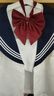 斤慕日系學(xué)院風(fēng)水手服jk制服套裝甜美可愛(ài)學(xué)生班服短袖襯衫百褶裙套裝 短袖上衣+短裙套裝(送紅領(lǐng)結(jié)) L 曬單實(shí)拍圖
