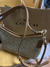蔻馳（COACH）Laurel 31單肩斜挎手提包流浪包腋下包女包情人節(jié)618送女生禮物 淺卡其色CR149IMNLJ 曬單實(shí)拍圖