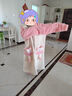 冶芷珊瑚絨睡衣女款秋冬季加厚加絨法蘭絨冬天卡通可愛(ài)家居服套裝睡袍 珊瑚絨長(cháng)袍睡衣【粉狐貍（ 上衣+褲子）】L L 80-130斤 曬單實(shí)拍圖