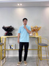 班尼路 BALENOS&K系列薄款九分休閑褲男2025夏季新款寬松百搭彈力小腳直筒西褲 藏青 30 曬單實(shí)拍圖