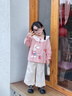 班喜迪女童套裝秋裝2025新款洋氣寶寶長(zhǎng)袖上衣小女孩童裝春秋季兒童衣服 粉色 90 曬單實(shí)拍圖