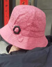 JEEP中老年戶(hù)外遮陽(yáng)帽女士漁夫帽夏老年帽媽媽薄款時(shí)裝帽子四季洋氣帽 玫紅色 曬單實(shí)拍圖