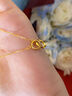 中國(guó)黃金（CHINA GOLD）黃金莫比烏斯項(xiàng)鏈女足金環(huán)環(huán)相扣首飾七夕情人節(jié)生日禮物送女友 足金項(xiàng)鏈 約4.1g【玫瑰禮盒】 曬單實(shí)拍圖