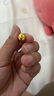 金飾旺珠寶 古法足金999黃金實(shí)心轉(zhuǎn)運(yùn)珠單顆散珠桶珠定制款1-10天發(fā)貨 10.28克【9mm×10mm】 曬單實(shí)拍圖