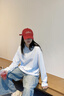 名創(chuàng)優(yōu)品（MINISO）長袖T恤男春秋款純棉圓領(lǐng)打底衫重磅男士白色大碼寬松休閑體恤潮 【220g重磅】白色 L /175(30天質(zhì)量問題全額退) 曬單實(shí)拍圖