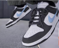 耐克NIKE七夕禮物 男休閑板鞋 DUNK 經典運動鞋 IB3079-100黑白藍40.5 曬單實拍圖