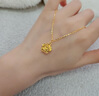中國黃金China Gold黃金項鏈女2025新款足金吊墜金飾生日禮物女送女友媽媽老婆紀念日 足金玫瑰花吊墜[送S925鏈]+證書禮盒 曬單實拍圖