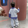 G.DUCKKIDS兒童裝男童套裝秋裝韓版衛(wèi)衣假兩件寶寶2025新款春秋帥氣時(shí)髦衣服 熱售灰色 100 身高90-100cm年齡3-4歲 曬單實(shí)拍圖