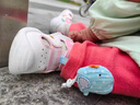 基諾浦 嬰兒學(xué)步鞋25夏季輕薄涼鞋 男女兒童機(jī)能鞋蟬翼系列GB2426 白色/粉色 18 110mm 適合腳長106-115mm 曬單實拍圖