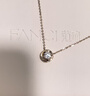 范琦（Fanci）珠寶【莫比烏斯系列】一往情深18k金項(xiàng)鏈女款吊墜 金色 玫瑰金吊墜+項(xiàng)鏈 曬單實(shí)拍圖