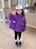 G.DUCKKIDS女童沖鋒衣外套春秋2025新款兒童春裝上衣韓版女孩連帽夾克衫洋氣 口袋帶繩外套 110 建議身高100 3-4歲 曬單實(shí)拍圖