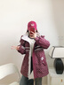 鴨鴨中長(zhǎng)款羽絨服女士2025年冬季新款時(shí)尚保暖韓版收腰顯瘦派克服外套 黑色 M 曬單實(shí)拍圖