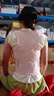 背背佳矯姿帶兒童學(xué)生女生透氣款挺拔開肩背帶端正姿勢帶U9蜜桃粉XL 曬單實(shí)拍圖